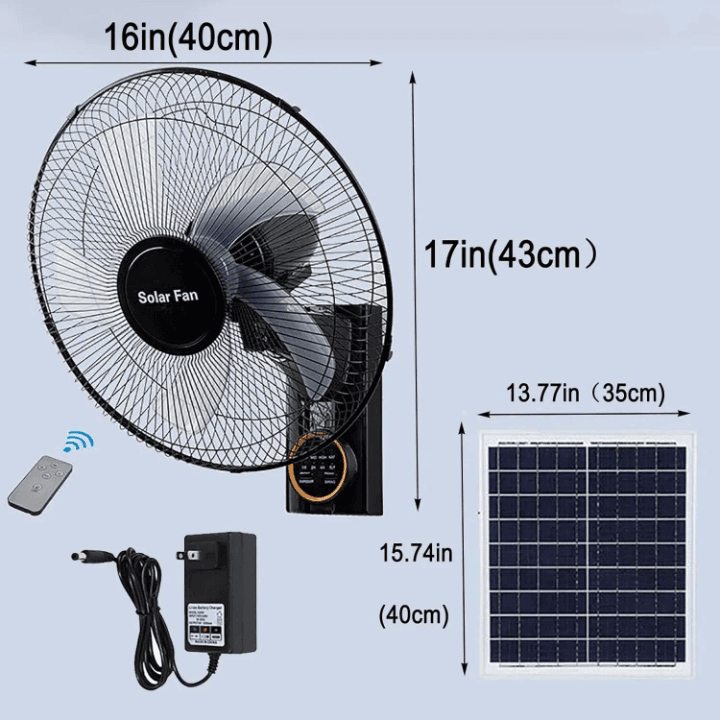solar wall fan